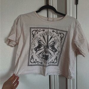 Alter’d State Nashville Graphic Women's Cream Crop Top